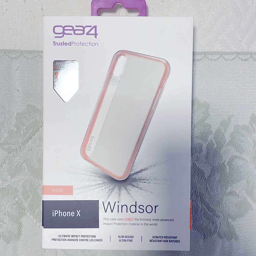 Gear4 iPhone X Windsor Case in Rose Gold